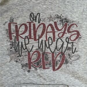 Hoodie - On Fridays We Wear Red - military support!‎ XXXL size 22
